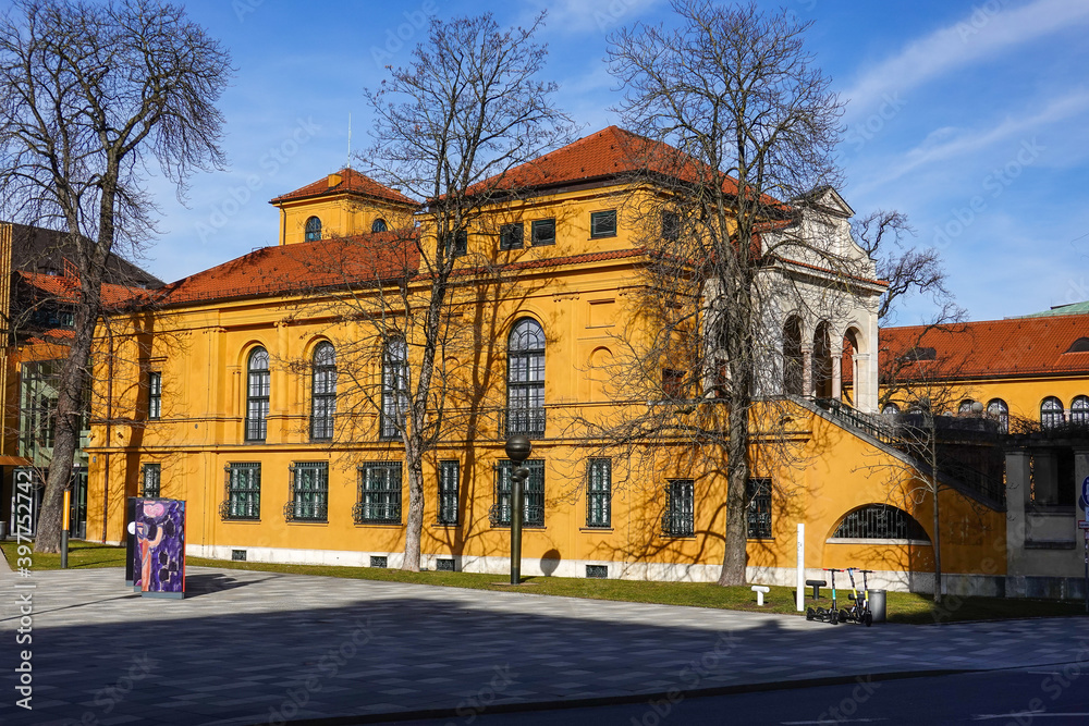 The newly renovated Lenbachhaus museum in Munich, Bavaria, Germany, Europe