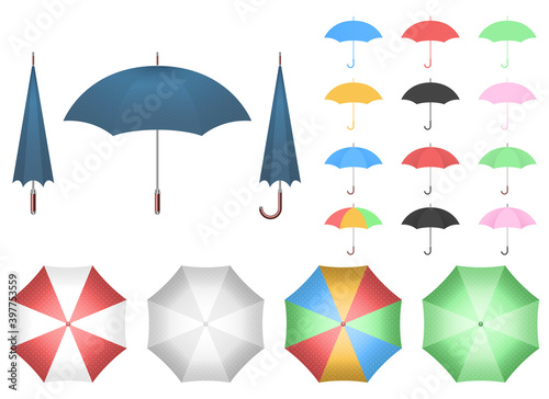 Umbrella vector design illustration isolated on white background 