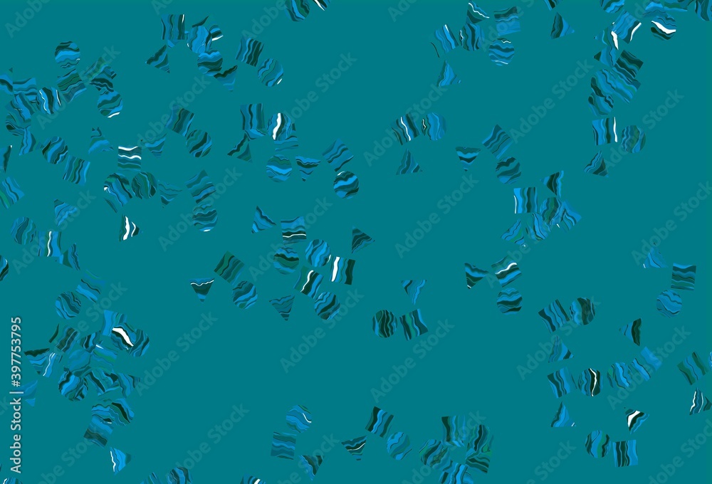 Naklejka premium Light Blue, Green vector texture in poly style with circles, cubes.