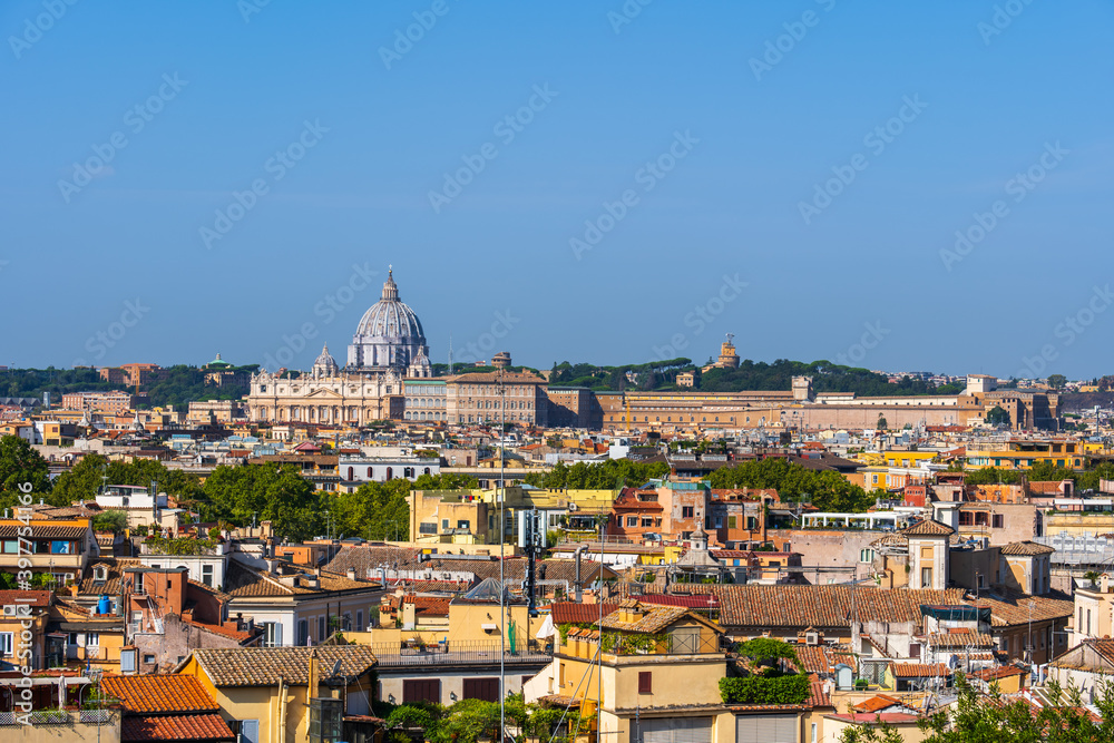 City of Rome and Vatican Cityscape