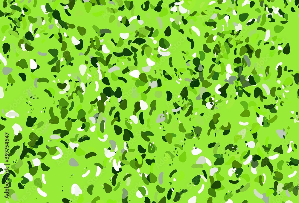 Light green vector texture with random forms. Light green vector texture with random forms.