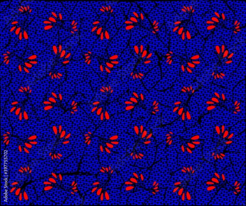 seamless pattern with flowers
