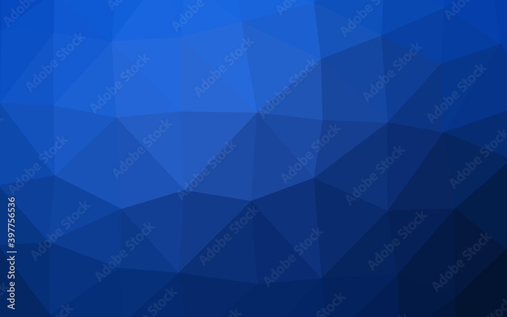 Dark BLUE vector polygonal pattern. Dark BLUE vector polygonal pattern.