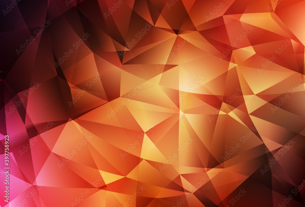 Dark Red vector low poly background. Dark Red vector low poly background.