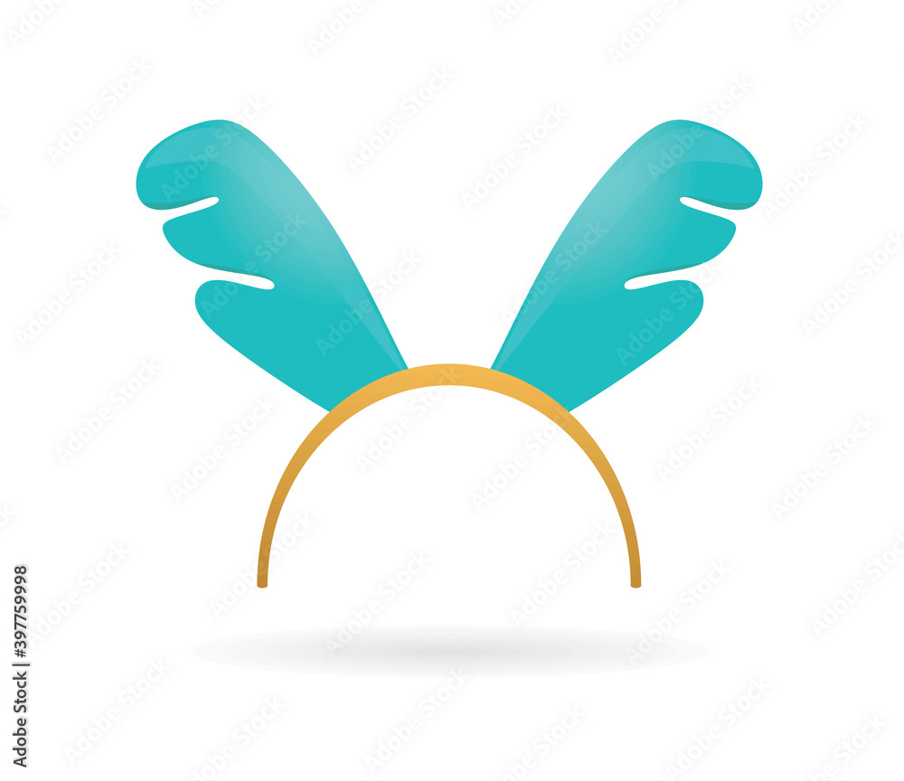 Fototapeta premium Reindeer horns head band. vector illustration