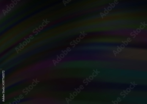 Dark Black vector pattern with lava shapes.