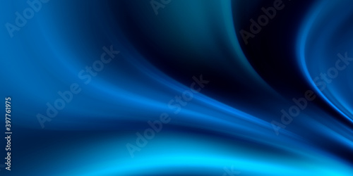 Blue flow background. Wave water Liquid shape color backdrop. Trendy Art design