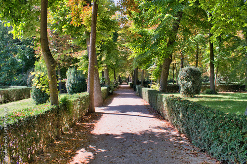 Jardines del palacio real de Aranjuez, España
