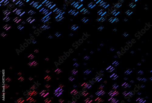 Dark Blue, Red vector pattern with narrow lines.