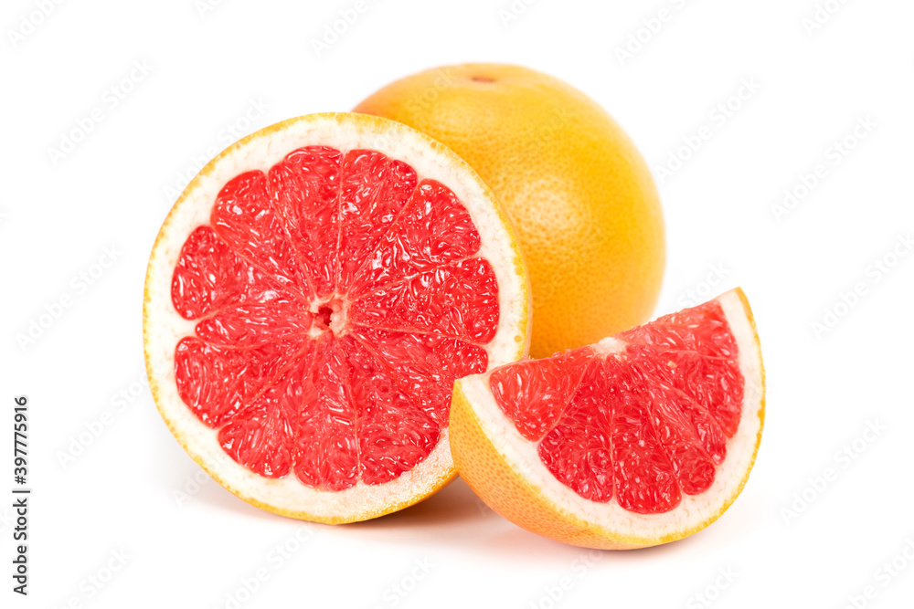 grapefruit isolated on white background grapefruit isolated on white background