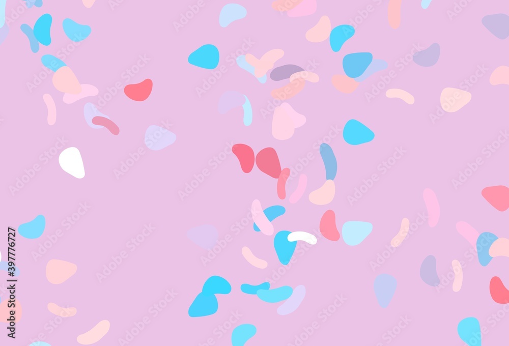 Light Blue, Red vector background with abstract forms. Light Blue, Red vector background with abstract forms.