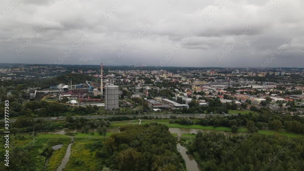 Site of the former blast furnaces in metallurgical area of Dolni Vitkovice (Lower Vitkovice), Ostrava, Czech Republic Site of the former blast furnaces in metallurgical area of Dolni Vitkovice (Lower Vitkovice), Ostrava, Czech Republic