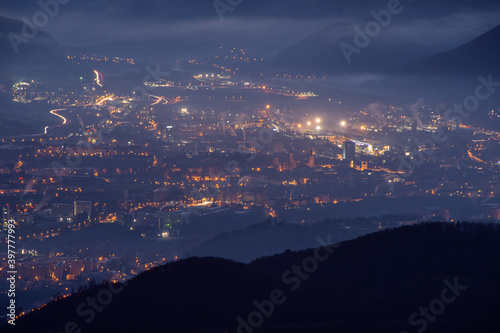 City at Night - Banska Bystrica photo