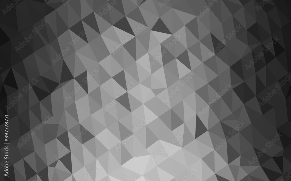 Dark Silver, Gray vector low poly cover. Dark Silver, Gray vector low poly cover.