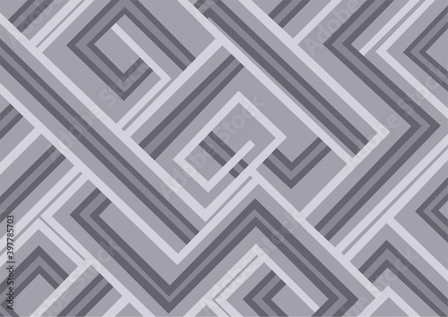 Abstract grey and white tech geometric design background. Wallpaper with lines. Vector illustration