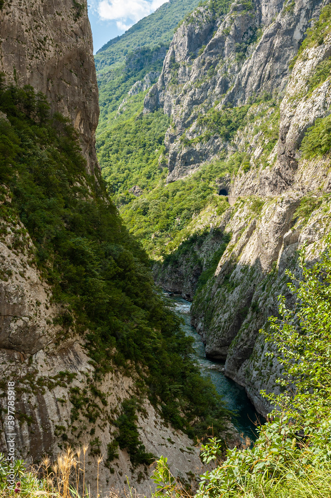 View of the Moraca river valley, Montenegro