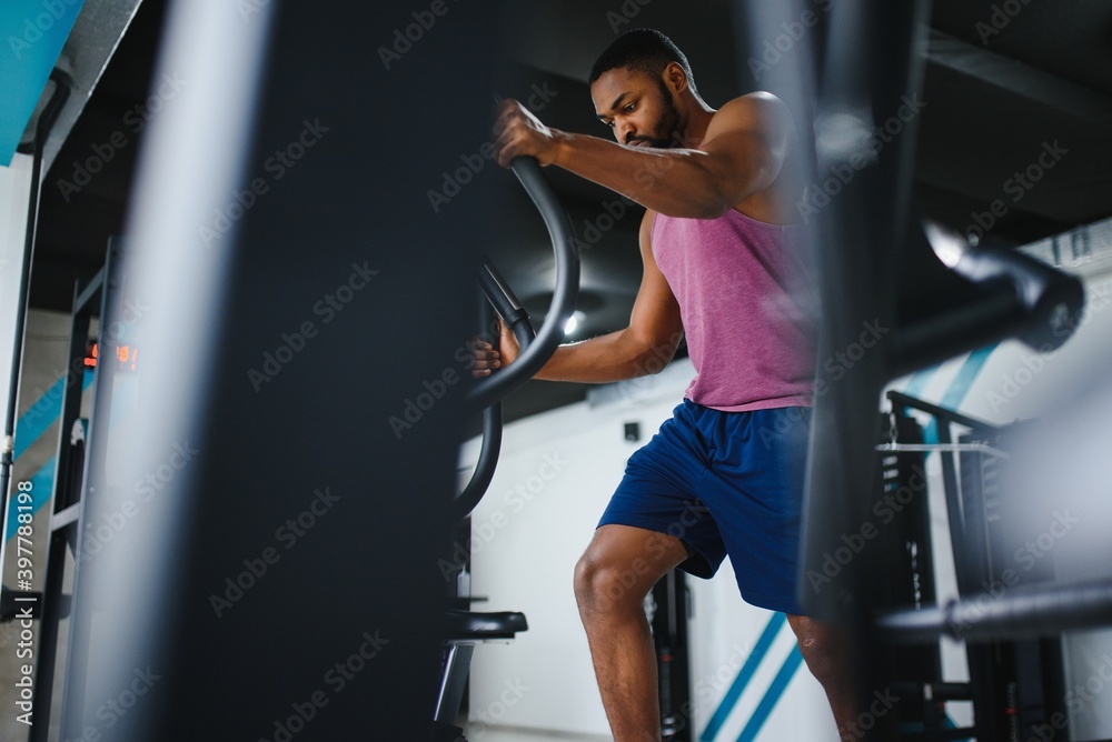 african american man in the gym african american man in the gym