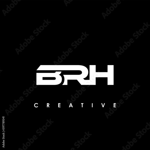 BRH Letter Initial Logo Design Template Vector Illustration 