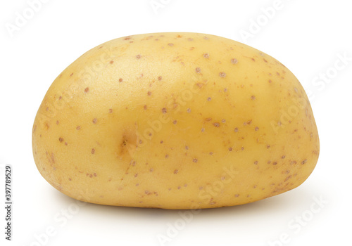 Potato isolated on white background,with clipping path,single.