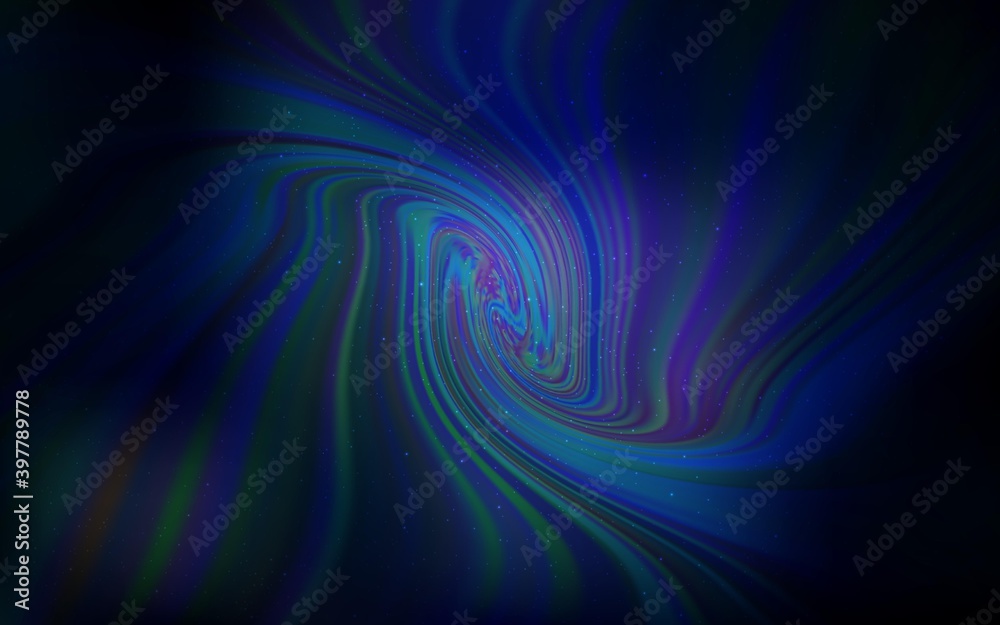 Dark BLUE vector pattern with night sky stars. Dark BLUE vector pattern with night sky stars.