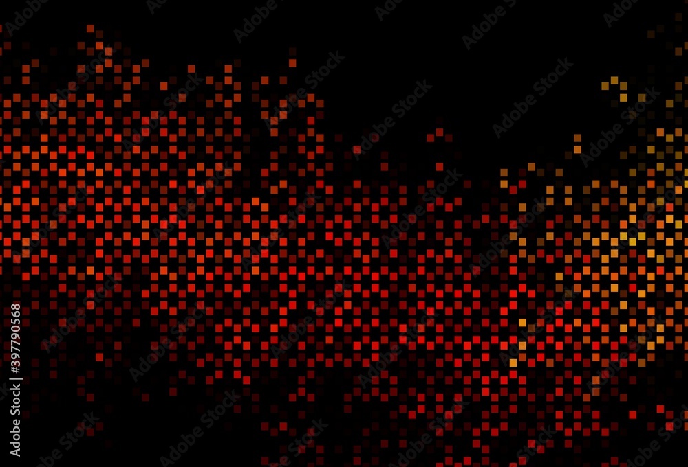 Dark Green, Red vector backdrop with lines, rectangles.