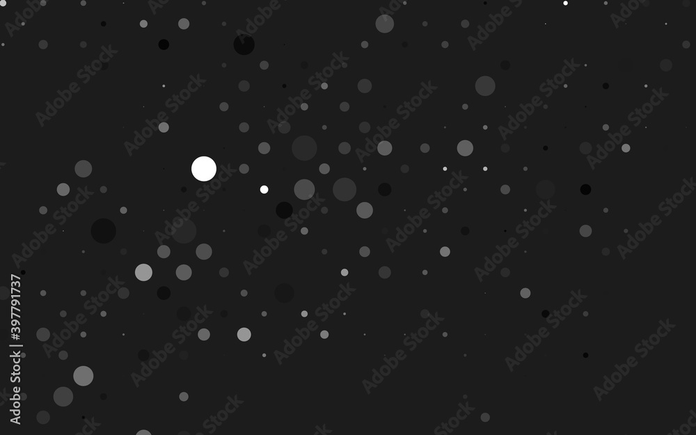 Light Silver, Gray vector backdrop with dots.