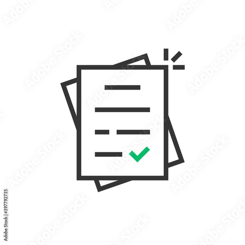 linear report like paperwork logo