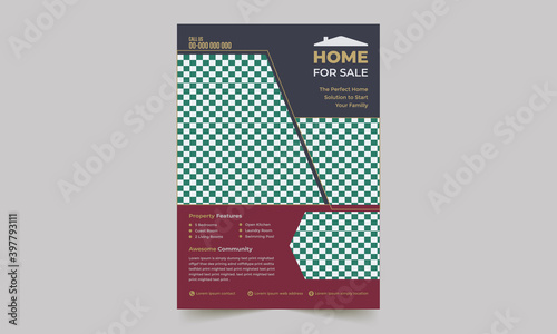 Creative Corporate, Business, Real Estate Flyer Design Template