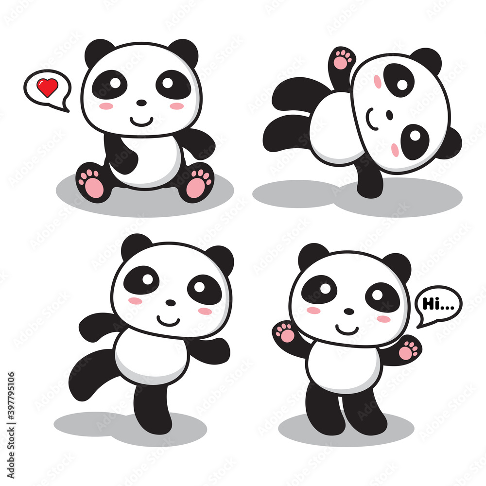 style expressions of panda set collection style expressions of panda set collection