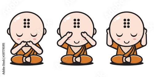 expressions monk of no speak, no see, no hear