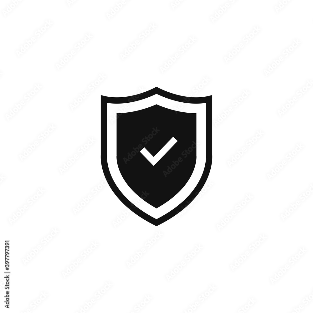 shield flat icon vector illustration shield flat icon vector illustration
