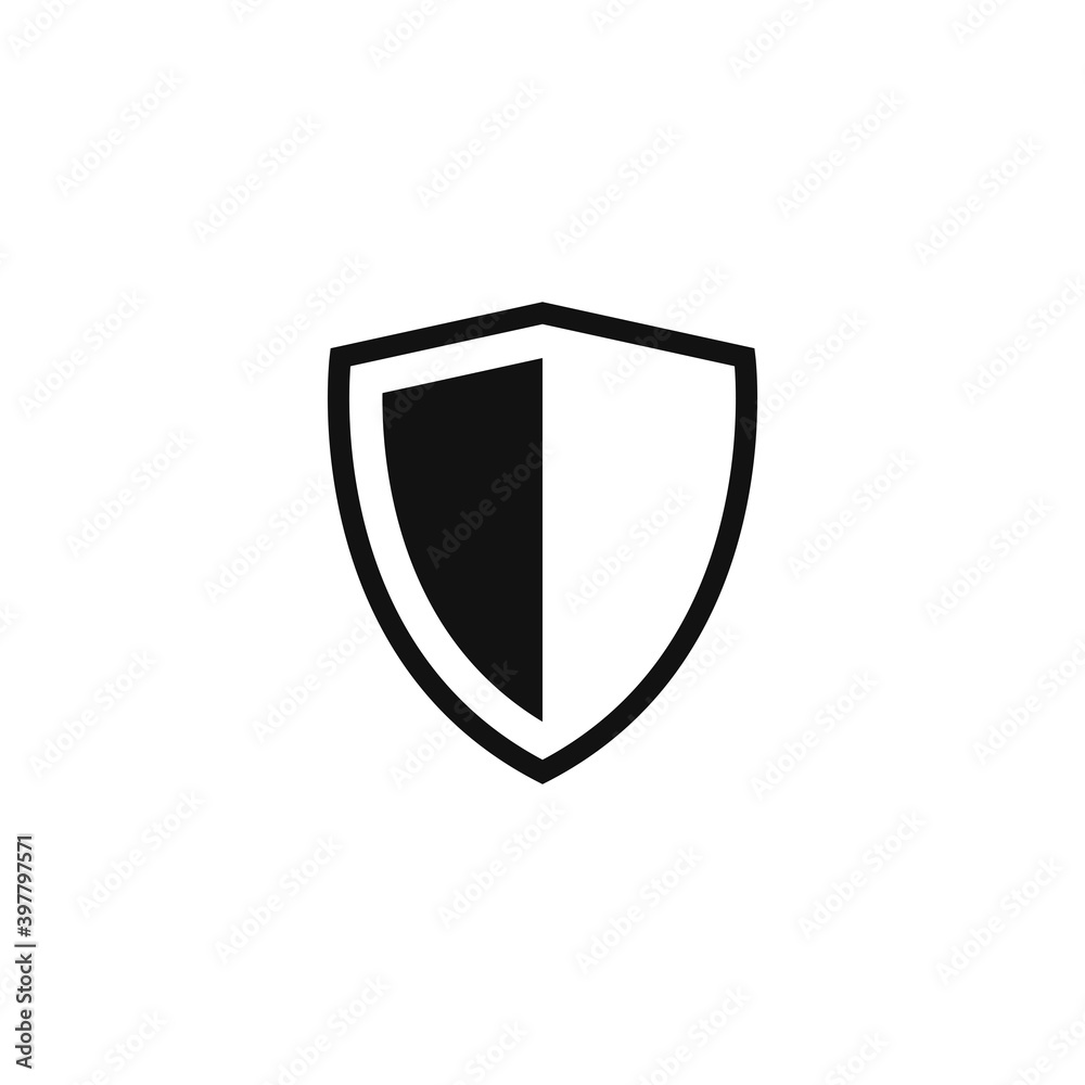 shield flat icon vector illustration shield flat icon vector illustration