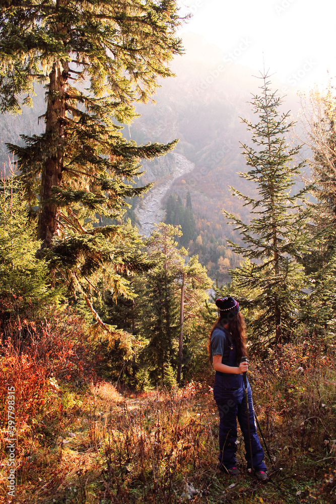 Fototapeta premium hiking in the mountains