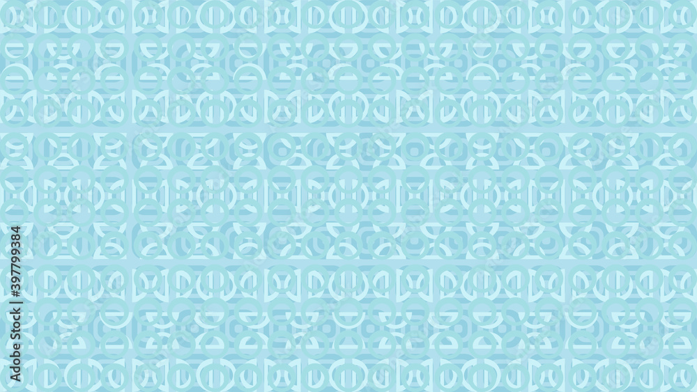 seamless ornamental vector patterns blue and white abstract circles