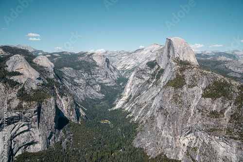 view from glacial point above Yosemite Valley