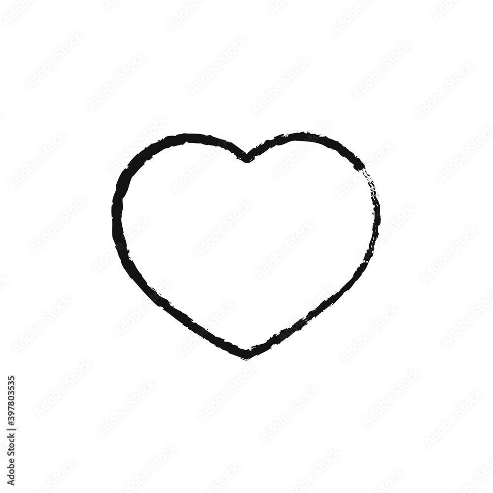 Heart icon, flat graphic design template, love sign, Valentines Day symbol, vector illustration Heart icon, flat graphic design template, love sign, Valentines Day symbol, vector illustration