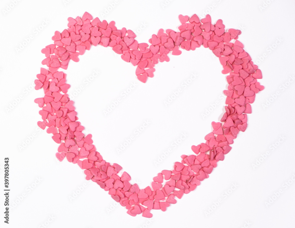 Pink heart for valentine's day, wedding. Banner, copy space, text space. Pink heart for valentine's day, wedding. Banner, copy space, text space.