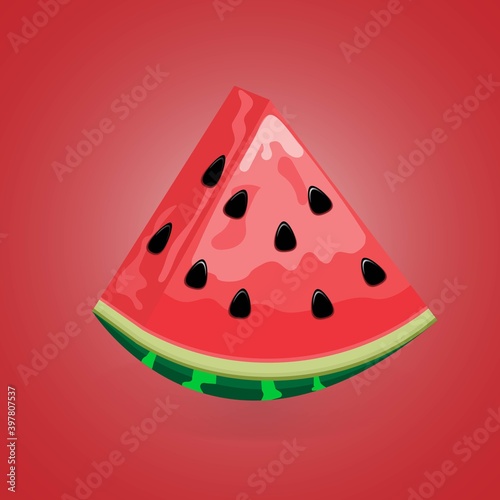 ripe red watermelon