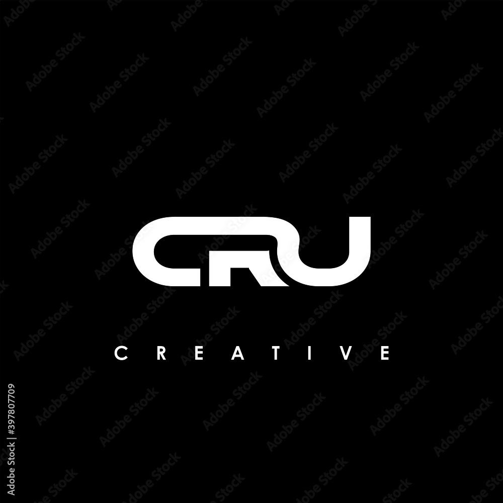 CRU Letter Initial Logo Design Template Vector Illustration	
