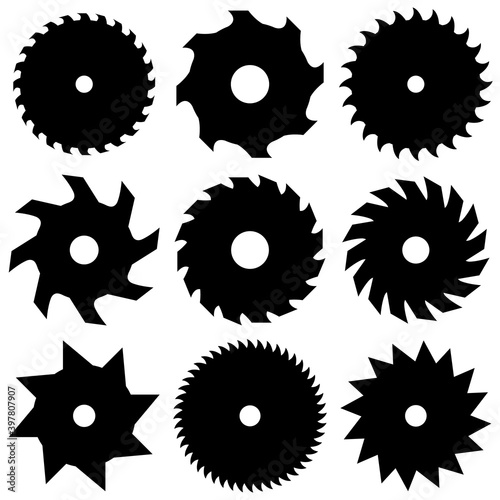 Saw icon, logo isolated on white background