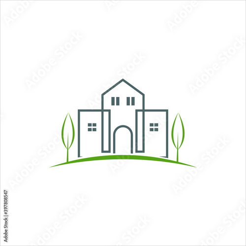 real estate logo vector building
