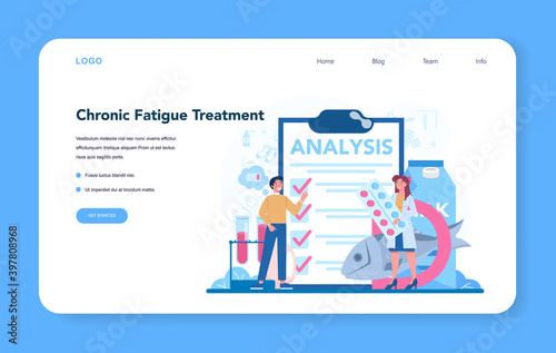 Physician or generel healthcare doctor web banner or landing