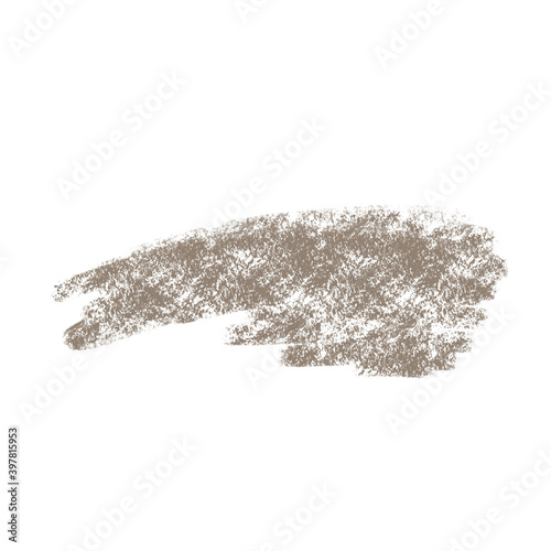 Brown Brush Stockes Isolated On A White Background Hand Drawn Illustration 