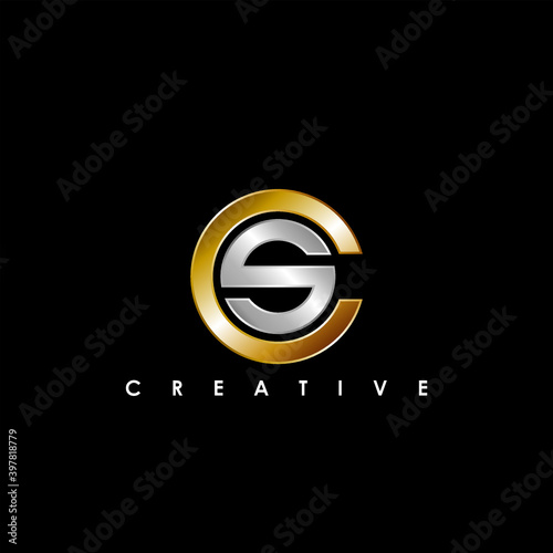 SC Letter Initial Logo Design Template Vector Illustration	
