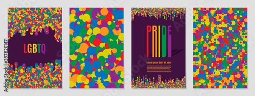 Sign pride lgbt symbol rainbow. colorful vector purple