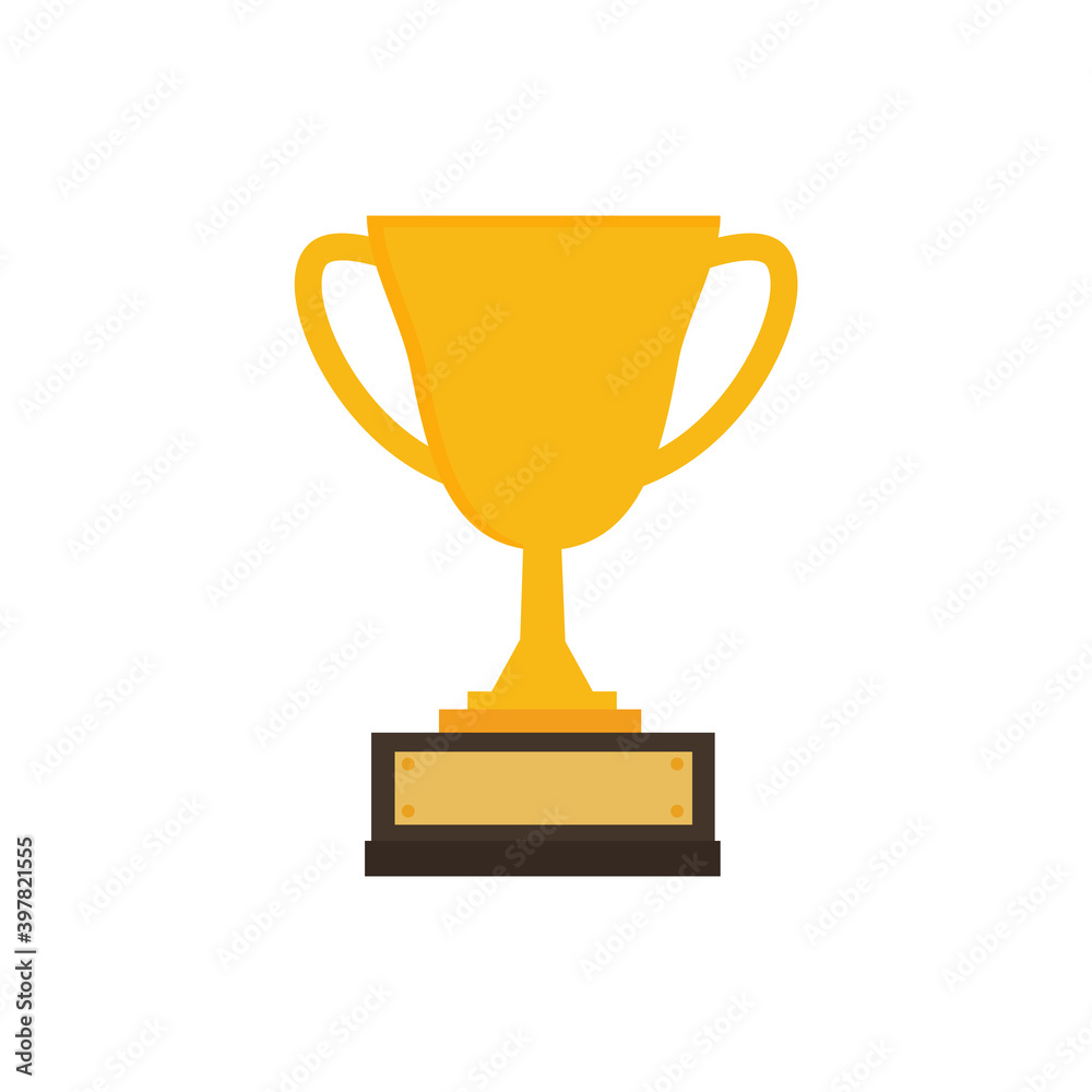 First prize gold trophy icon,prize gold trophy, winner, first prize, vector illustration and icon