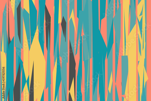 Pattern vintage vector with careless strokes as vertical lines. Abstract sharp background.