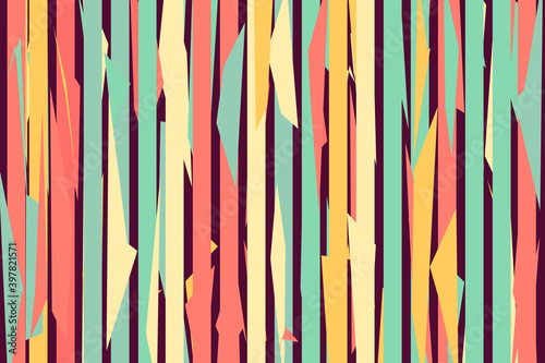 Pattern vintage vector with careless strokes as vertical lines. Abstract sharp background.