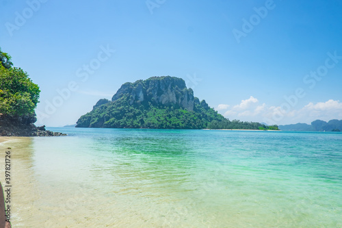 Beautiful idyllic seascape and white sand on Thale Waek or Separated Sea krabi city Thailand.Krabi - in southern Thailand is one of the most relaxing places on the planet. © Sumeth