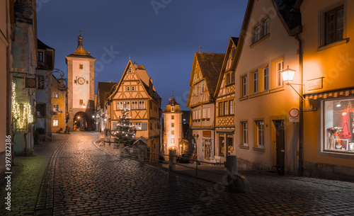 Rothenburg ob der Tauber with Historic town  Germany